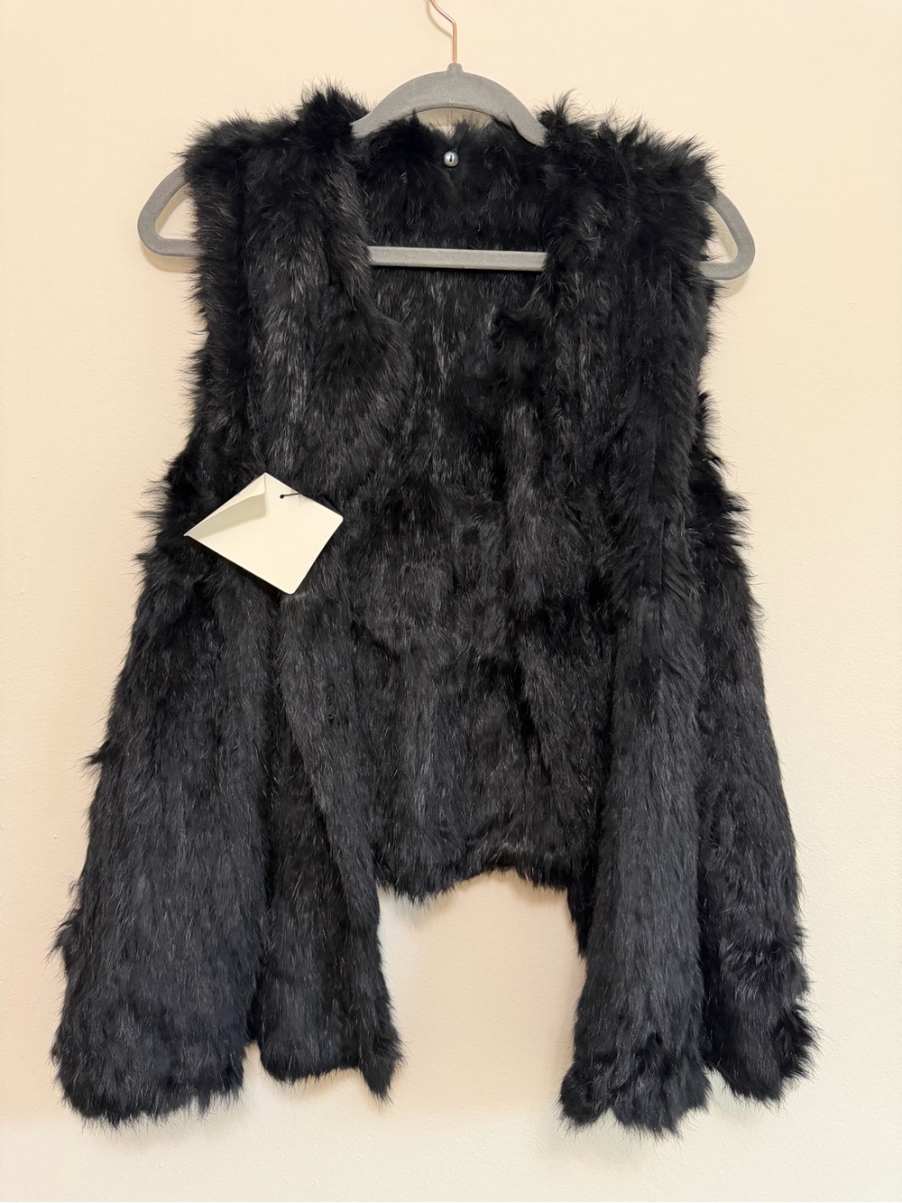 McGinn Black 100% Rabbit Fur Liner